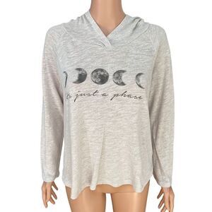 PST Los Angeles  Social T USA Long Sleeve Pullover Sweatshirt hoodie beige L